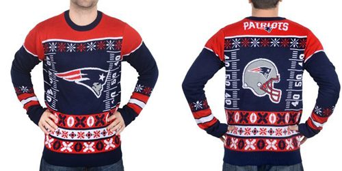Nike Patriots Men's Ugly Sweater - Click Image to Close